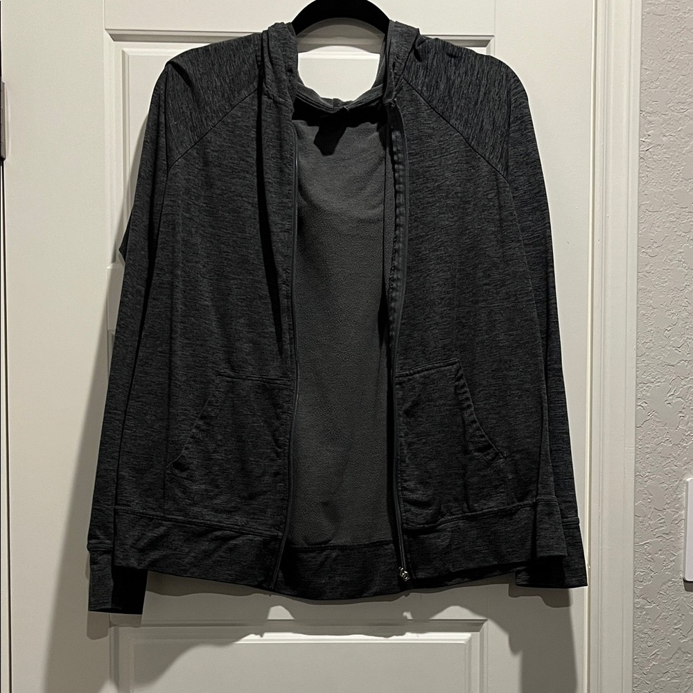 Athletic Works Charcoal Zip-Up Jacket